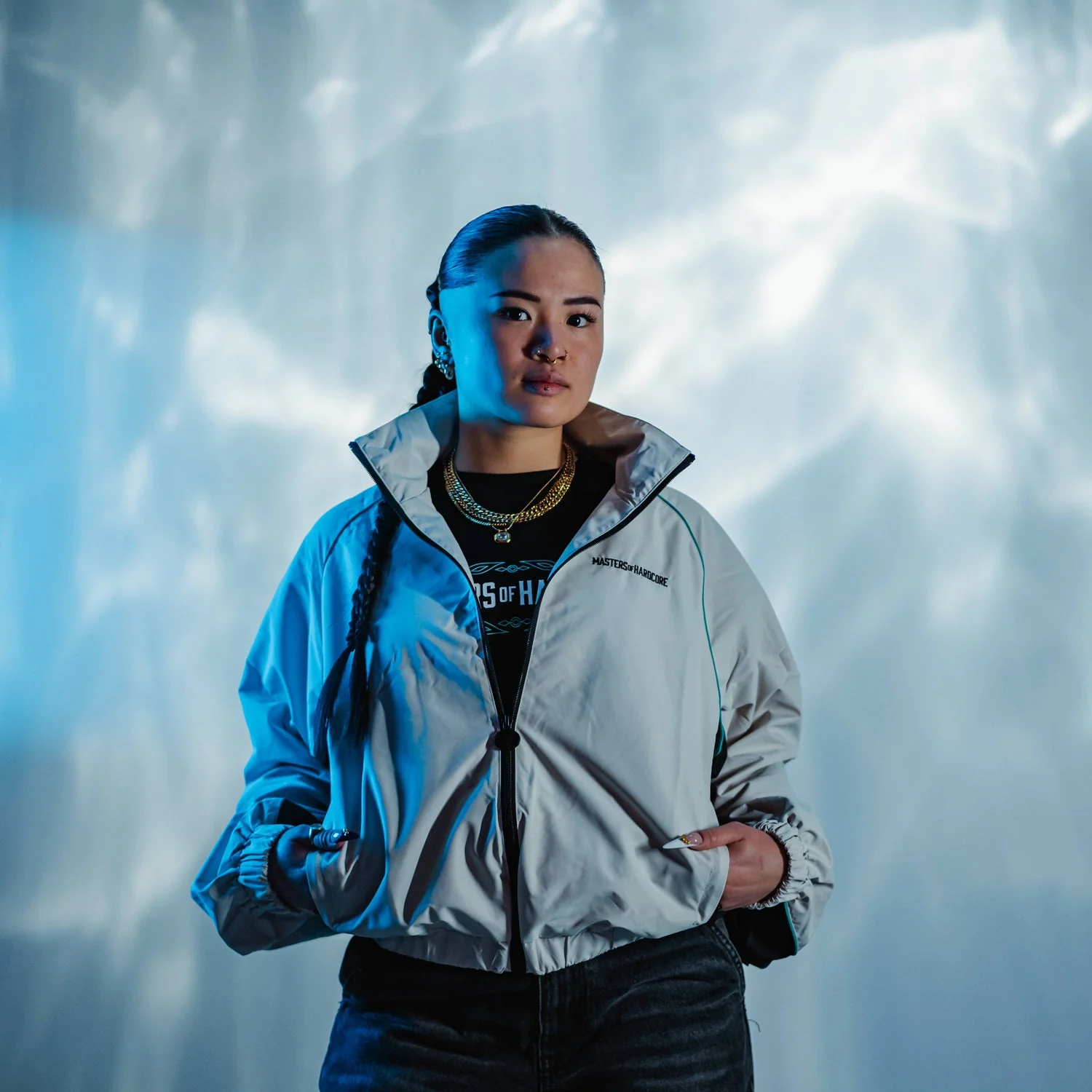 MOH Crème Oversized Track jacket - Image 2