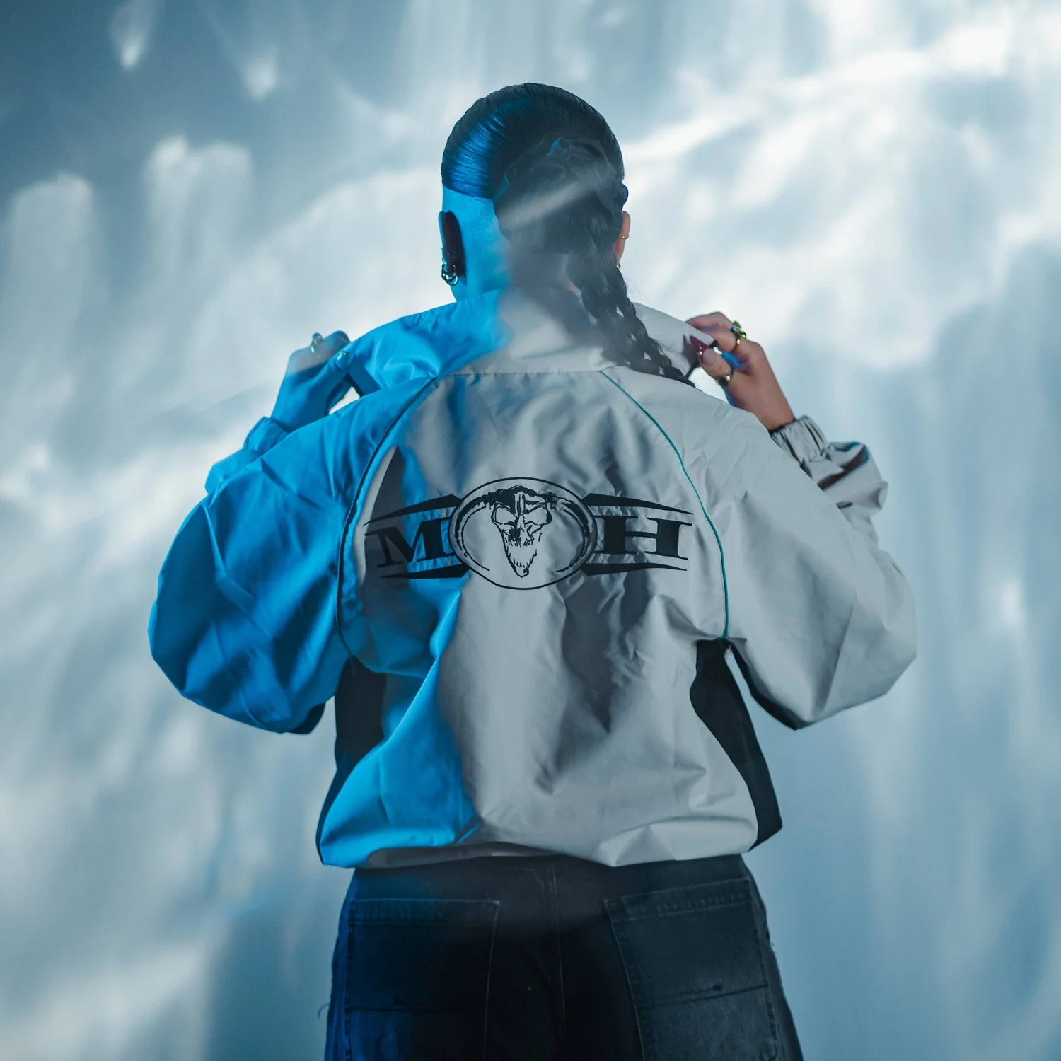 MOH Crème Oversized Track jacket - Image 4